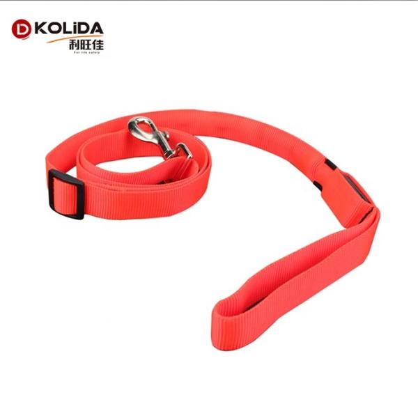 Buy cheap LED Lighted Nylon Fabric Safety Pet Dog Leash With Bright Shining Light from wholesalers