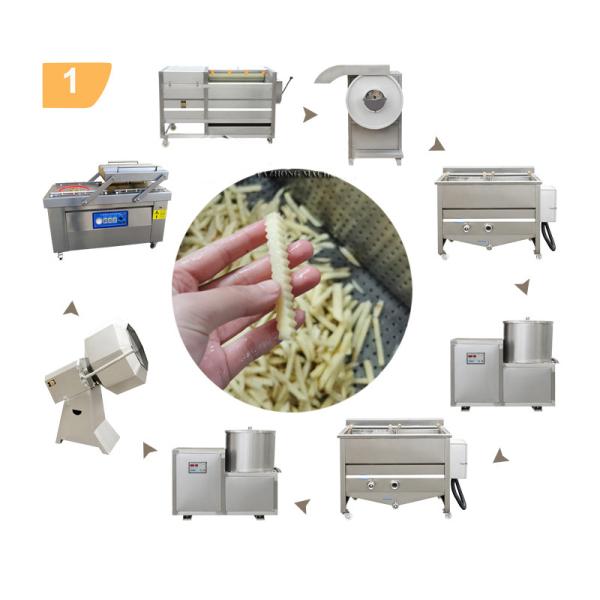 Buy cheap 100kg Per Hour French Fry Production Line With Food Grade 304 Stainless Steel from wholesalers