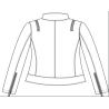 Buy cheap High Fashion Navy Ladies PU Jacket , Womens Leather Coats LEDO1721 from wholesalers