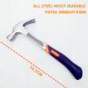 Buy cheap The Most Durable Carbon Steel Materials All Steel Claw Hammers With Color Plastic Handle from wholesalers