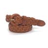 Buy cheap Fashion Ladies Braided Belts With Round Leather Covered Buckle from wholesalers