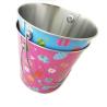 Buy cheap Christmas Decorative Small Round Metal Buckets With Full Color Painting from wholesalers