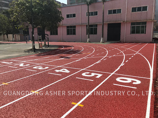 Shock Absorbing Tartan Athletics Track , High Tensile Strength Tartan Gym Floor