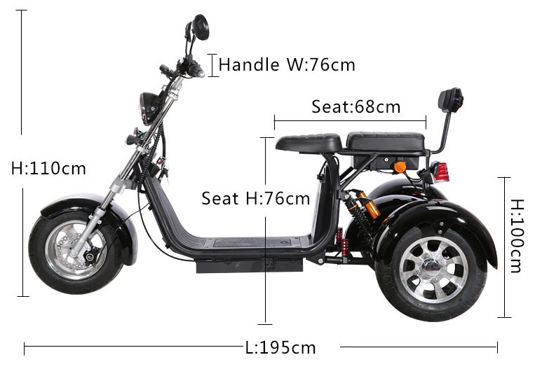 Easy Move Mobility 3 Wheel Electric Scooter With Seat For Handicapped