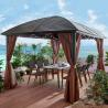 Buy cheap Aluminium Frame Summerhouses Luxury Outdoor Gazebo Tent With Hardtop Single Top 3x4m from wholesalers