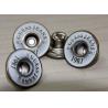 Buy cheap Zinc Alloy Custom Clothing Buttons White Oil Back Nail Removable from wholesalers