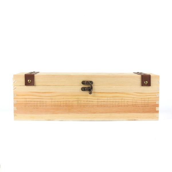 Buy cheap Wooden Wine Gift Box – Rustic Solid Wood Case for One Bottle, Perfect for Weddings, Birthdays, Anniversaries or Holiday Gifts from wholesalers