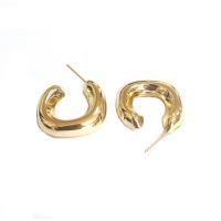 Buy cheap Customization 18K Gold Brass Hoop Earrings ODM Ladies Gold Hoop Earrings product