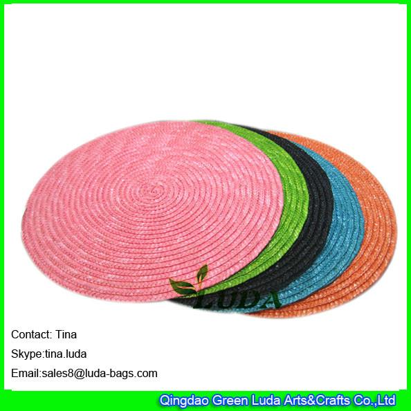 Buy cheap LUDA personalized placemats wheat straw woven round placemats from wholesalers