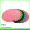 Buy cheap LUDA personalized placemats wheat straw woven round placemats from wholesalers