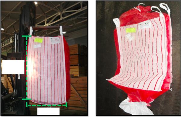 Buy cheap Potato ventilated bulk bags 1.5tonne , red breathable PP fabric FIBC Bags from wholesalers