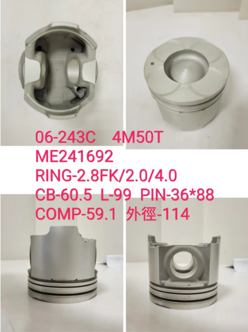 Hino W04CT Piston 13211-2141 Engine Parts Cylinder Liner Overhaul Kit Valves Bearings