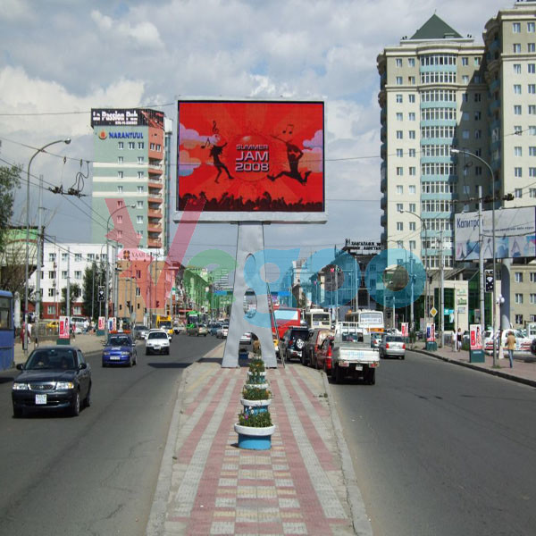 Large Viewing Angle P8 Outdoor Full Color LED Display Refresh Rate 1920Hz