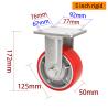 Buy cheap 125mm 5 Caster Wheels Heavy Duty 700kg Load Plate Mount Rigid Castor Wheel from wholesalers
