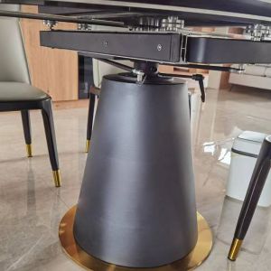 Buy cheap Extension Round Ceramic Marble Dining Room Table from wholesalers