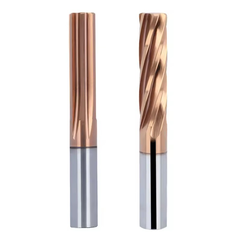 1-20mm Diameter Solid Tungsten Carbide CNC Straight Groove Reamer Coating Machine Tool Length 50-150mm Standard Flutes