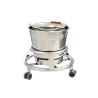 Buy cheap Hospital Movable Stainless Steel Kick Bucket With Rolling Stand from wholesalers