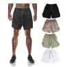 Buy cheap Custom Mens Running Training Shorts With Pocket Workout Bodybuilding Gym Sports from wholesalers