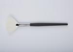 Small Fan Luxury Makeup Brushes Pure Nature White XGF Goat Hair , Nature Ebony