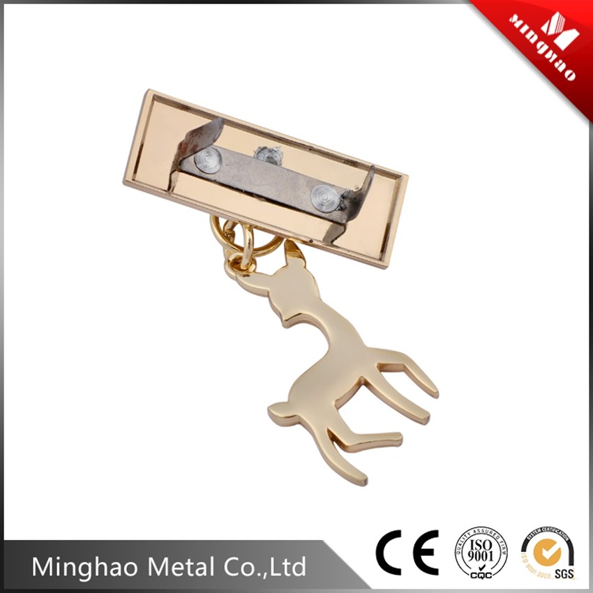 Beautiful deer handbag decoration accessories for bag parts,44.72*17mm