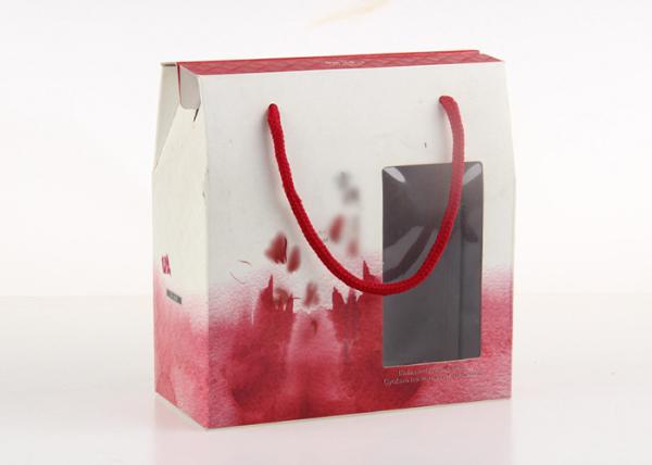 Buy cheap Wholesale Full Colors Printed Dumplings Recycled Paper Gift Boxes With Rope Handle from wholesalers