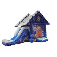 Buy cheap Christmas Eve Inflatable Bouncy Castle / Commercial Bounce House With N Slide product
