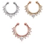 New Arrival Alloy Hoop Nose Ring Nose Piercing Fake Piercing Septum Clicker