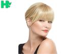 Lady Short Synthetic Hair Wigs Blonde + Bun Chignon Costume