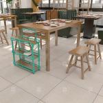 Cement Concrete Look Non Slip Ceramic Tiles Rectangle Porcelain Rustic Tiles
