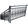Buy cheap Custom Forged Wrought Iron Guardrail Stair Railings Interior Spraying from wholesalers