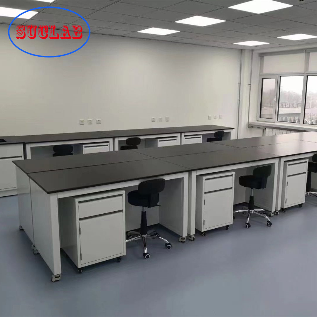 Best Price Alkali Resistant Standard Size Chemistry Lab Furnitures Lab Work Benches With Shelves