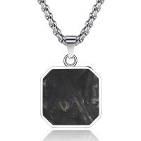Buy cheap Custom Square Carbon Fiber Cross Necklace Jesus Christian Men's Bible Verse product