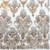 Buy cheap Modern Handmade Lace Fabric African Style 1 Yard Length Beaded Embroidery from wholesalers