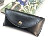 Buy cheap 2020 fashion eyewear bag black glasses pouch custom private logo pu leather soft sunglasses case from wholesalers
