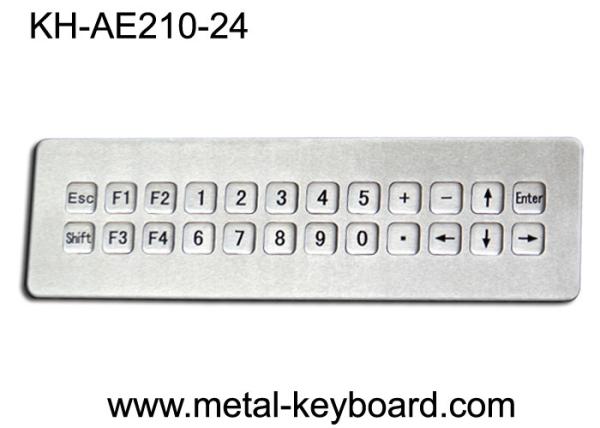 Quality IP65 Waterproof Mountable Stainless Steel Industrial Keyboard with 24 Keys for sale