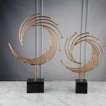Buy cheap Iron Metal Golden Phoenix Sculpture For Home Interior from wholesalers
