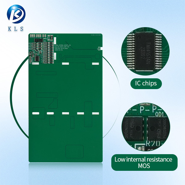 12S 50.4V 15A Lithium Ion Battery Pack BMS With Balance And Temp Sensor