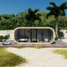 Buy cheap Cafe Movable Prefab House Apple Cabin Shaped Outdoor Perfect for Living and Working from wholesalers