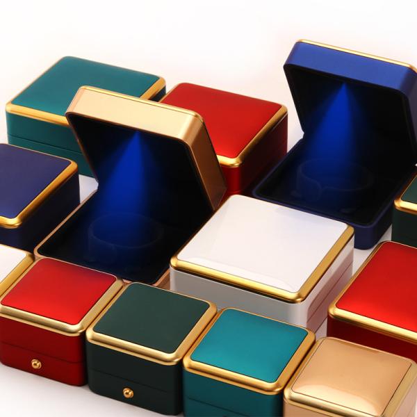 Buy cheap Custom Plastic Jewelry Box With Led Lights , Octagonal Jewelry Packaging Box from wholesalers