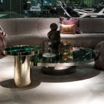 Marble Customized Coffee Table Titanium 400mm Living Room Tea Table