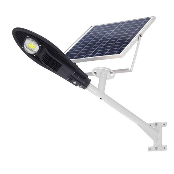 Buy cheap 50W COB Solar Led Street Light IP65 Outdoor black Aluminum Housing 60w Solar Led Street Light from wholesalers