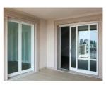 Exterior PVC Sliding Door Double Tempered Glass Patio Balcony Sliding Glass