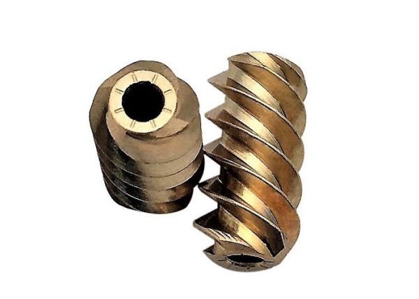 Buy cheap Brass Cnc Worm Gear Components 120mm Length 1 Lead 0.5 Module from wholesalers