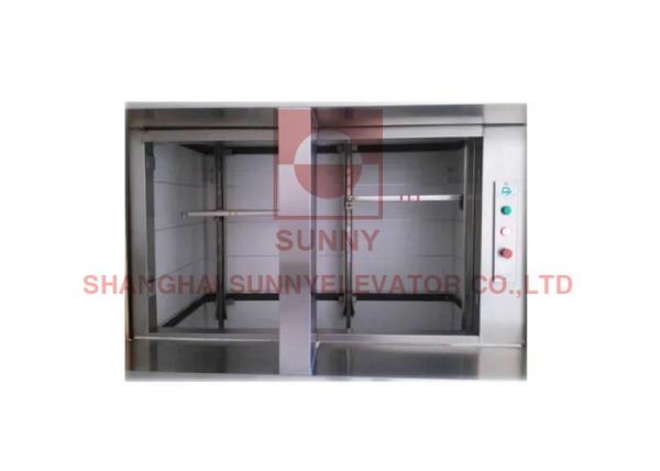 Buy cheap Electric Mirror Etching Stainless Steel Kitchen Food Elevator 0.4M/S from wholesalers