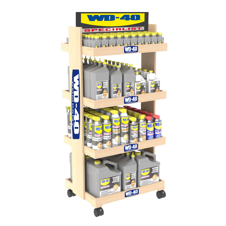 6 Layers Freestanding Display Stand Wood Food Display Stands For Food Store