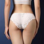 N3004 Factory Wholesale Women Luxury Sheer Lace Low Waist Underwear