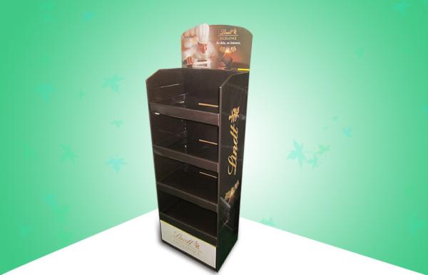 Buy cheap Chocolate Strong Corrugated Display Stand , Shop Retail Display Racks Easy Folding from wholesalers