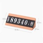 Wooden Base Adjustable Retail Price Display Tags Label Card Tag For Jewelry Wine