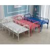 Buy cheap Baking Paint Metal Frame Single Iron Bed Frame from wholesalers