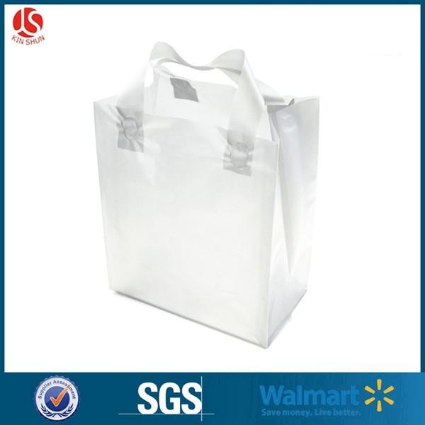 Buy cheap Semi-Transparent FROSTED (SMALL) Rigid Plastic Soft Loop Handle Gift / Retail Shopping Bags from wholesalers